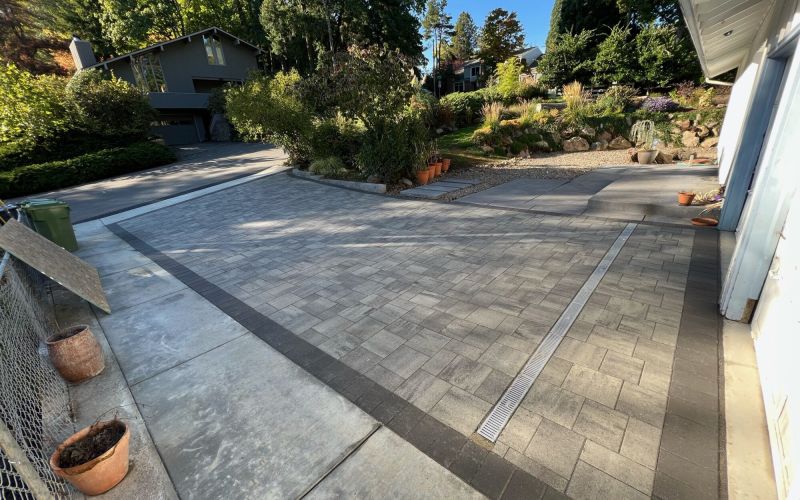 Interior of a trendy kitchen.