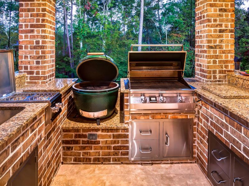 Covered Outdoor Kitchens Offering Year-Round Entertainment and Cooking
