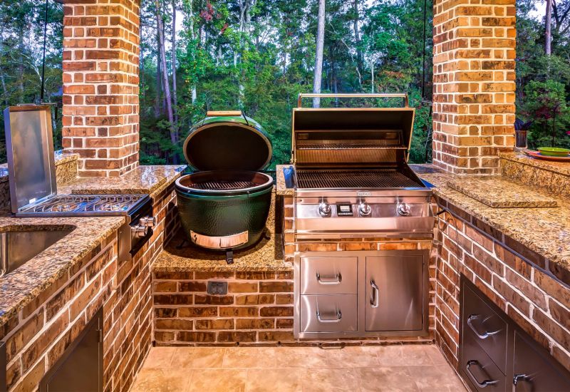 Covered Outdoor Kitchens Offering Year-Round Entertainment and Cooking