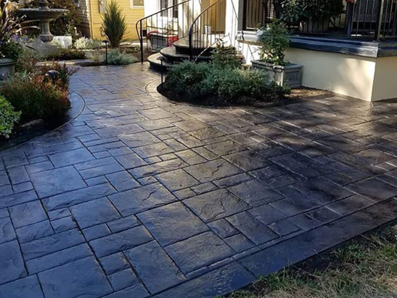 Stamped and Sealed Concrete Driveways Combining Style and Durability