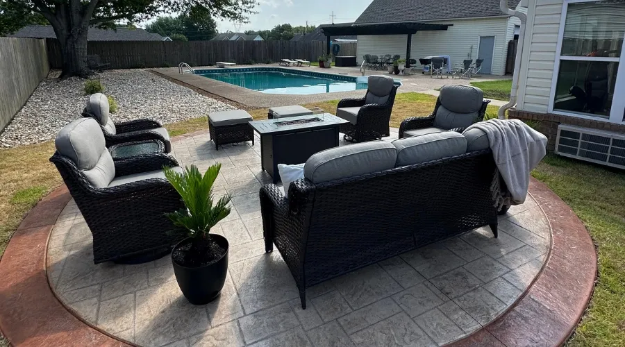 Full patio remodel by Artistic Hardscapes.