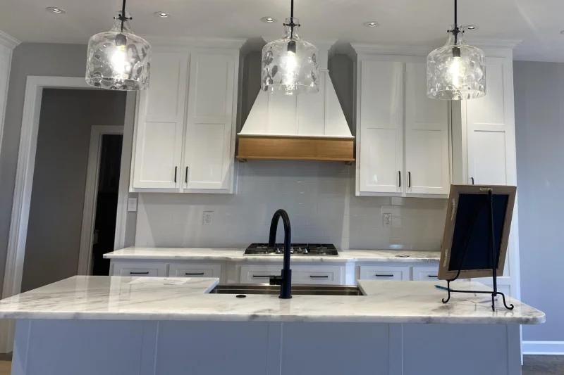 Custom built stone pavers with steps and pathway.